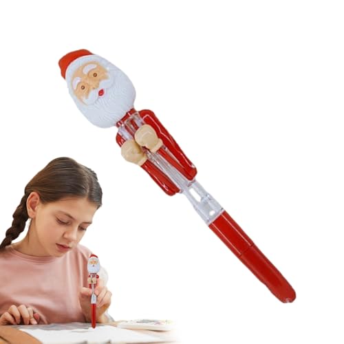 Kugelschreiber,Box Action Weihnachtsmann Kugelschreiber - Gel Tinte Schreibgerät mit Licht Niedliches Spielzeug für Journaling Schreibtisch Urlaub Studentenbüro Schule Lehrer Männer Frauen Kugelschreiber,Box Action Weihnachtsmann Kugelschreiber - Gel Tinte Schreibgerät mit Licht Niedliches Spielzeug für Journaling Schreibtisch Urlaub Studentenbüro Schule Lehrer Männer Frauen von Generisch