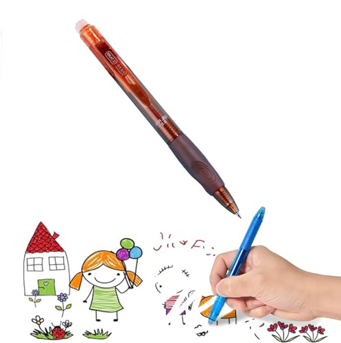 Kugelschreiber Bunt Radierbarer Kugelschreiber Radierbarer Tintenroller Gelschreiber Friction Stifte Radierstift Gelstifte Radierbar mit Radiergummi 0,5 mm Erasable Pen für Schreibwaren Braun von Generisch