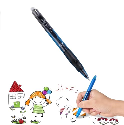 Kugelschreiber Bunt Radierbarer Kugelschreiber Radierbarer Tintenroller Gelschreiber Friction Stifte Radierstift Gelstifte Radierbar mit Radiergummi 0,5 mm Erasable Pen für Schreibwaren Schwarz von Generisch