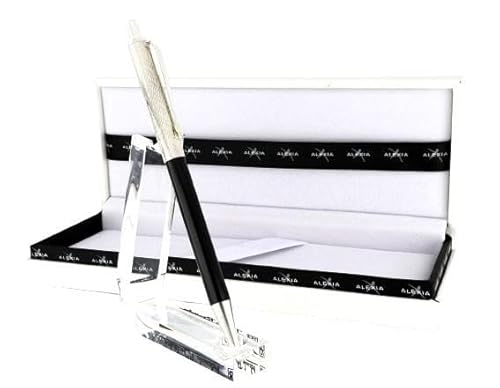Kugelschreiber aus 925er Sterlingsilber, elegantes Design, mit Geschenkbox von Generisch