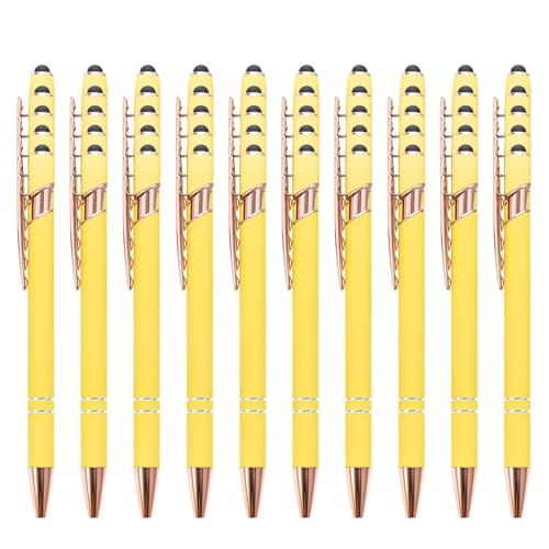 Kugelschreiber für Geschäftsleute, personalisierbar, für Damen und Herren, personalisierbar, graviert, 50 Stück von Generisch