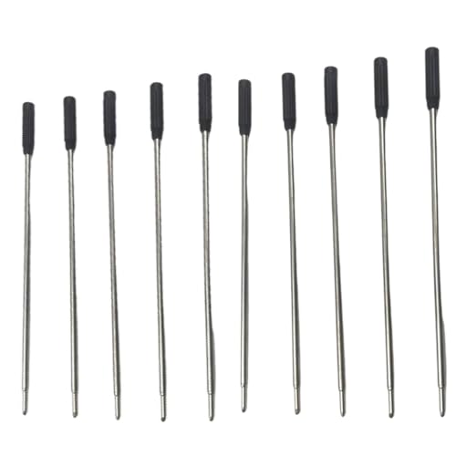 Kugelschreiberminen für Cross-Kugelschreiber, 11,5 cm Kugelschreiberminen, austauschbare mittlere Spitze, Metallmine, Tintenmine mit 1,0 mm feiner Spitze, 10 Stück Kugelschreiberminen für Cross-Kugelschreiber, 11,5 cm Kugelschreiberminen, austauschbare mittlere Spitze, Metallmine, Tintenmine mit 1,0 mm feiner Spitze, 10 Stück von Generisch