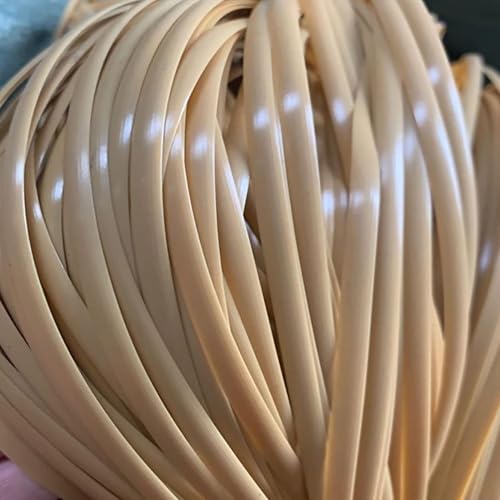 Kunststoff-Rattan-Reparatur-Set – synthetisches Rattan für Möbelreparatur und Basteln, Farbe: Hellgelb von Generisch
