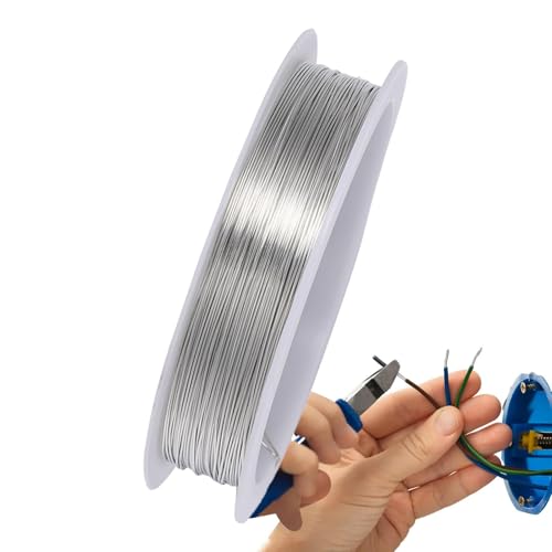 Kupfer-Schmuckdraht - 0,2 mm-1,0 mm Kupferdraht zum Handperlen,Hochtemperaturbeständiger -Widerstandsdraht,flexibler und langlebiger Schmuck-Kupferdraht, Kupferdraht zum Basteln für die Schm Kupfer-Schmuckdraht - 0,2 mm-1,0 mm Kupferdraht zum Handperlen,Hochtemperaturbeständiger -Widerstandsdraht,flexibler und langlebiger Schmuck-Kupferdraht, Kupferdraht zum Basteln für die Schm von Generisch