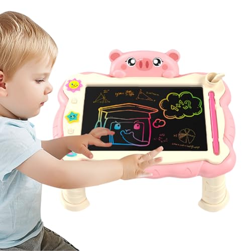 LCD -Zeichnungstablette, Magnetic Doodle Board,Pädagogische magnetische Zeichenbrett mit Stand | Wiederverwendbare Kunstzubehör, Lernwerkzeug für Zuhause, Schule, Reisen von Generisch