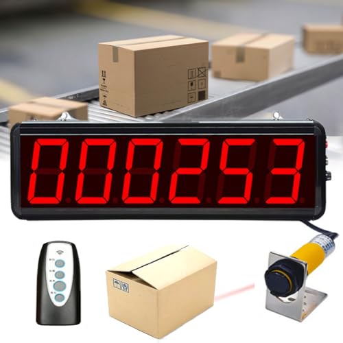 LED Digitaler Zähler mit Speicherfunktion & Fernbedienung, Näherungsschalter Sensor für Fabrikproduktionslinie, Expresslieferung, Schule LED Digitaler Zähler mit Speicherfunktion & Fernbedienung, Näherungsschalter Sensor für Fabrikproduktionslinie, Expresslieferung, Schule von Generisch