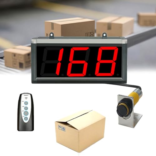 LED Digitaler Zähler mit Speicherfunktion & Fernbedienung, Näherungsschalter Sensor für Fabrikproduktionslinie, Expresslieferung, Schule LED Digitaler Zähler mit Speicherfunktion & Fernbedienung, Näherungsschalter Sensor für Fabrikproduktionslinie, Expresslieferung, Schule von Generisch