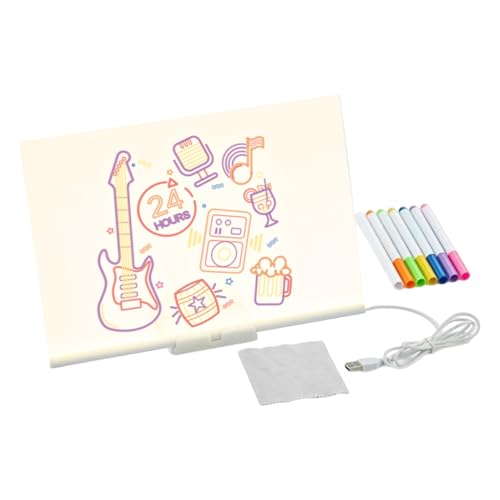LED -Zeichenbrett | Light Up Message Board mit 7 Farbstiften | Bildungsnahrung, Erleichterung, Lobable Doodle Board für Reisen, und Schule, Bildungsnahrungsmittel für und Mädchen LED -Zeichenbrett | Light Up Message Board mit 7 Farbstiften | Bildungsnahrung, Erleichterung, Lobable Doodle Board für Reisen, und Schule, Bildungsnahrungsmittel für und Mädchen von Generisch
