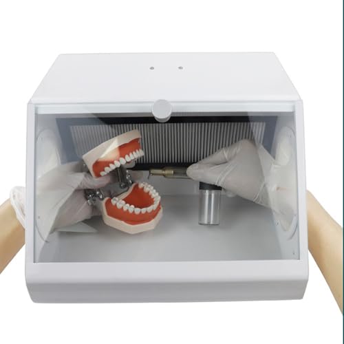 Lab Sandblaster Staubsammelbox mit Filter und LED-Licht, staubdichtes Gehäuse für effiziente Sandstrahl- und Schleifarbeiten von Generisch