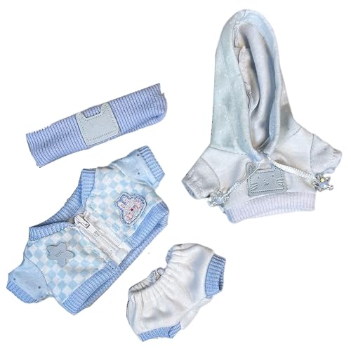 Labubu Kleidung für Puppe, Passende Kleidung für die Labubu-Plüsch Toy, Labubu-Outfit mit Zubehör, Kleidung Set für 17 cm große Puppe Clothes Accessories , Gift for Birthday Or Collector Display (A) Labubu Kleidung für Puppe, Passende Kleidung für die Labubu-Plüsch Toy, Labubu-Outfit mit Zubehör, Kleidung Set für 17 cm große Puppe Clothes Accessories , Gift for Birthday Or Collector Display (A) von Generisch