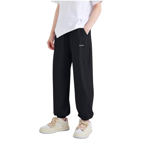 Lässige Jogginghose für Mädchen, Netzstoff, atmungsaktiv, schnell trocknend, elastisch, hoch gewaschen, Knöchel, Jogginghose, athletisch, Sport, Wandern, Laufen, Loungewear, niedliche Geschenke Lässige Jogginghose für Mädchen, Netzstoff, atmungsaktiv, schnell trocknend, elastisch, hoch gewaschen, Knöchel, Jogginghose, athletisch, Sport, Wandern, Laufen, Loungewear, niedliche Geschenke von Generisch