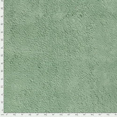 Lammfell Baumwolle Meterware - Teddystoff - Plüschstoff - Baumwoll Teddy - Teddy Lamm - Fellimitat - Baumwoll Fleecestoff - 25 x 150 cm, Farbe: 022 seegrün Lammfell Baumwolle Meterware - Teddystoff - Plüschstoff - Baumwoll Teddy - Teddy Lamm - Fellimitat - Baumwoll Fleecestoff - 25 x 150 cm, Farbe: 022 seegrün von Generisch