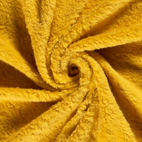 Lammfell Baumwolle Meterware - Teddystoff - Plüschstoff - Baumwoll Teddy - Teddy Lamm - Fellimitat - Baumwoll Fleecestoff - 25 x 150 cm, Farbe: 034 curry Lammfell Baumwolle Meterware - Teddystoff - Plüschstoff - Baumwoll Teddy - Teddy Lamm - Fellimitat - Baumwoll Fleecestoff - 25 x 150 cm, Farbe: 034 curry von Generisch