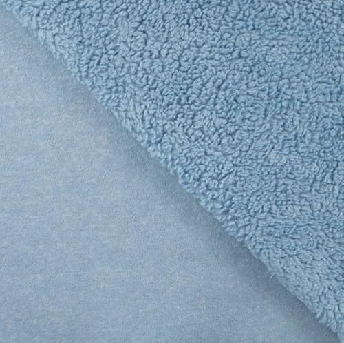 Lammfell Stoff Meterware - Baumwolle Teddystoff - Plüschstoff - Teddy Lamm Fellimitat - kuscheliger Fleecestoff *Ab 25cm, Farbe: 004 hellblau Lammfell Stoff Meterware - Baumwolle Teddystoff - Plüschstoff - Teddy Lamm Fellimitat - kuscheliger Fleecestoff *Ab 25cm, Farbe: 004 hellblau von Generisch