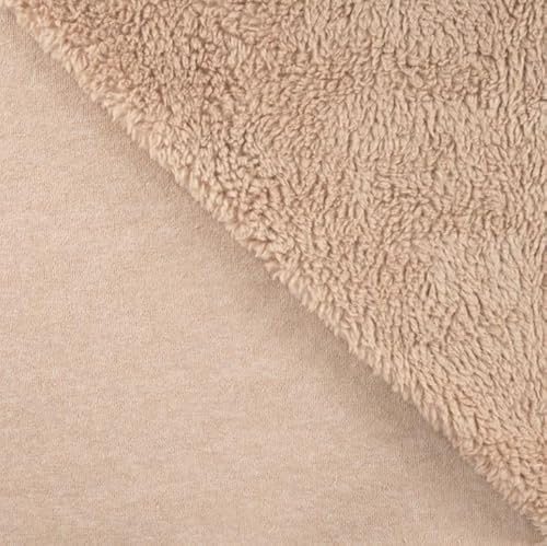 Lammfell Stoff Meterware - Baumwolle Teddystoff - Plüschstoff - Teddy Lamm Fellimitat - kuscheliger Fleecestoff *Ab 25cm, Farbe: 053 sand Lammfell Stoff Meterware - Baumwolle Teddystoff - Plüschstoff - Teddy Lamm Fellimitat - kuscheliger Fleecestoff *Ab 25cm, Farbe: 053 sand von Generisch