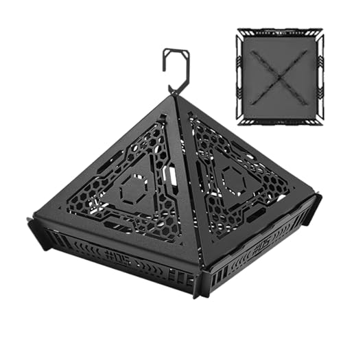 Lampenschirmabdeckung - Retro Tragbares Räucherstövchen - 304 Edelstahl Klappbarer Hitzebeständiger Halter Für Innenbereich Garten Camping Terrasse von Generisch