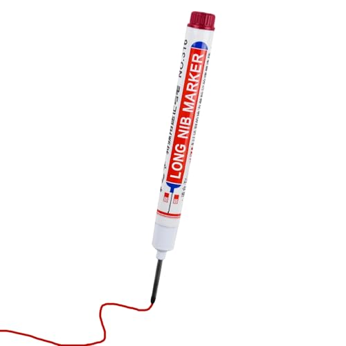 Langer Nib -Marker, langer Köpfe Tiefes Lochmarker,Long Nib Sciber - Schneller trockener Mehrzweckstift für, Hardware-Tool für den industriellen Gebrauch des Bauwesens von Generisch