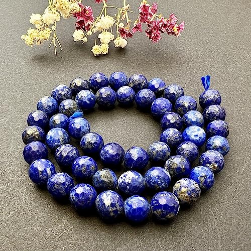 Lapislazuli Facettierte 8mm Edelstein, 39cm Perlen Strang. Gebohrt lose perlen zur Schmuckerstellung, Schmuckstein, Schmuckperlen Lapislazuli Facettierte 8mm Edelstein, 39cm Perlen Strang. Gebohrt lose perlen zur Schmuckerstellung, Schmuckstein, Schmuckperlen von Generisch