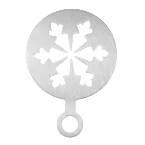 Latte Art -Schablonen - Kaffeemustervorlagen aus Edelstahl 4,72 Zoll | Dekoratives Cappuccino -Schimmelpilz -Set wiederverwendbar, Herz Rose Schneeflocken Design für Latte Art Coffee Shop Küche Geträn Latte Art -Schablonen - Kaffeemustervorlagen aus Edelstahl 4,72 Zoll | Dekoratives Cappuccino -Schimmelpilz -Set wiederverwendbar, Herz Rose Schneeflocken Design für Latte Art Coffee Shop Küche Geträn von Generisch