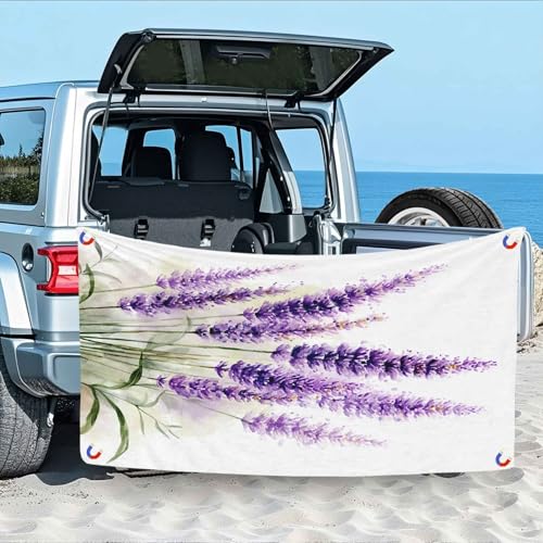 Lavendel Strandtuch - 180 x 100 cm, Lila Blüten Pflanzen Magnetisches Badetuch für Strand Außenbereich, Schwimmen, Sandfrei & Schnelltrocknend Strandhandtuch Handtuch mit Magnetverschluss Lavendel Strandtuch - 180 x 100 cm, Lila Blüten Pflanzen Magnetisches Badetuch für Strand Außenbereich, Schwimmen, Sandfrei & Schnelltrocknend Strandhandtuch Handtuch mit Magnetverschluss von Generisch