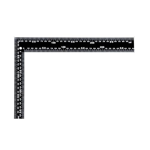 Leather Cutting Ruler Wide Metal Square Angle Measuring Steel L-Shaped Ruler for Building Framing Gauges Scale 300X200mm(1pcs) von Generisch