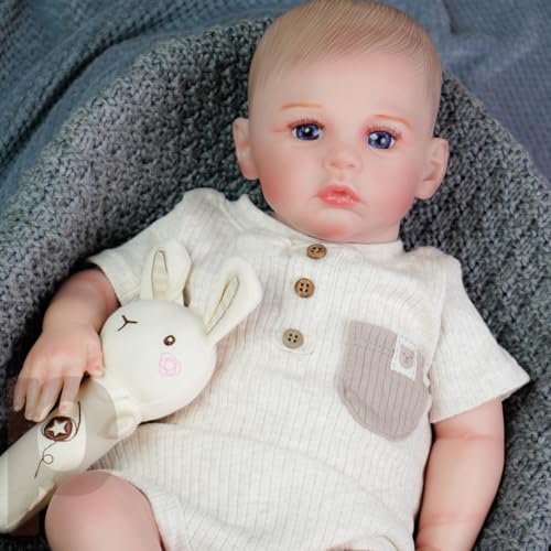 Lebensechte Reborn Babypuppe mit Weichkörper – 18 Zoll Puppe mit Kleidung & Zubehör Kinder & Großeltern von Generisch