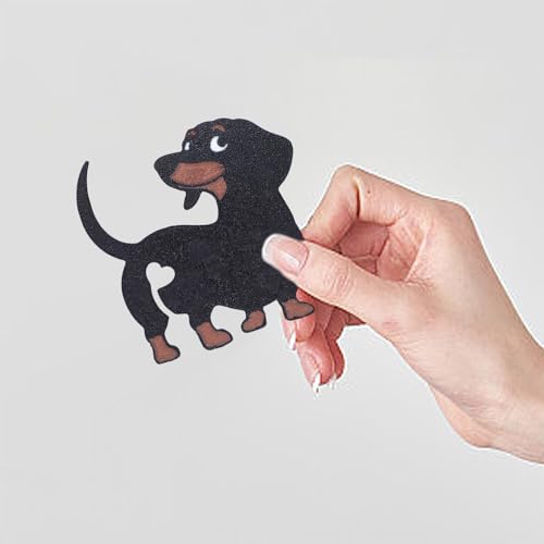 Lebensmittel-Clips, süßes schwarzes Hunde-Design, Beutel-Clips, wiederverwendbar, luftdicht, geeignet für Kaffee/Süßigkeiten/Lebensmittelaufbewahrung, Zuhause, Küche, Snack, Frischeklammer (schwarz) von Generisch