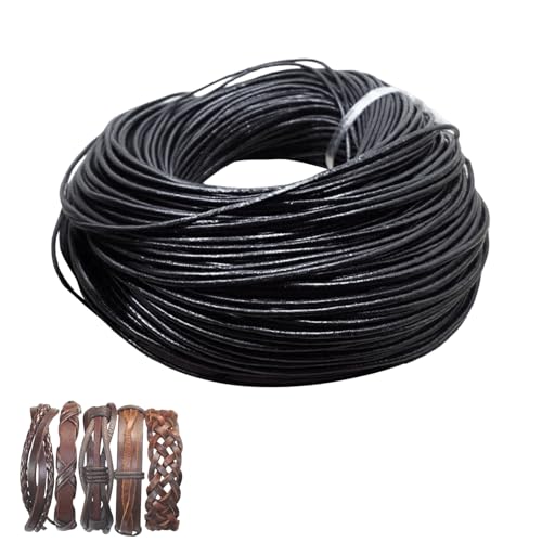 Lederband | Leder Seil Kordel,9m Bastelbedarf Verstellbares Wickelarmband für Anhänger für Männer Schuhe Stiefel Hut Lanyard Lederband | Leder Seil Kordel,9m Bastelbedarf Verstellbares Wickelarmband für Anhänger für Männer Schuhe Stiefel Hut Lanyard von Generisch