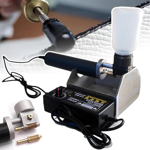 Lederkanten-Malwerkzeug, tragbare Färbemaschine für Taschenreparatur, inklusive tiefen und flachen Stiftköpfen von Generisch