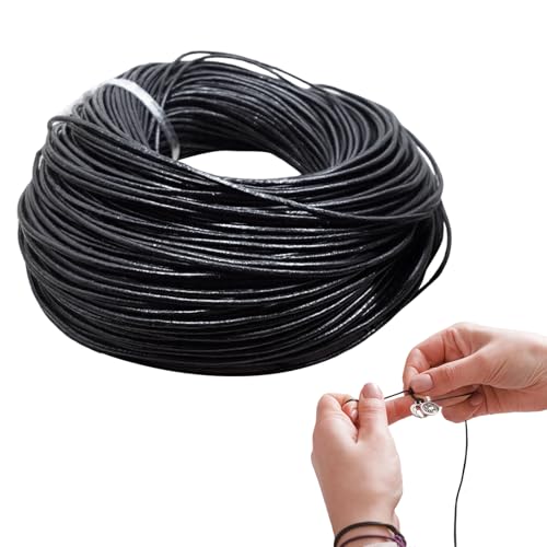 Lederkordel | Lederbänder Für Bastelbedarf | Einstellbar 8.8 Meter Wickelbedarf Für Damen Herren Schuhe Stiefel Hüte Schmuck Lanyard von Generisch