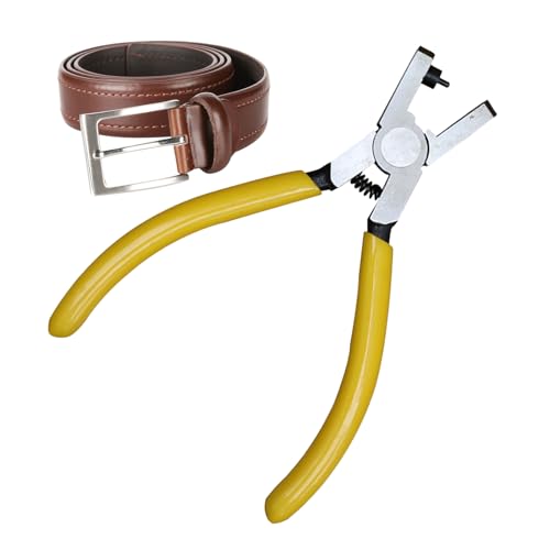Lederloch -Loch -Punch -Werkzeug für Gürtel - Gurte & Uhrenbänder - Punch -Zange mit hoher Kohlenstoffstahl für DIY -Basteln, Karte und Papier | 5 Zoll Mini Hole Maker Handwerkzeug, langlebig Lederloch -Loch -Punch -Werkzeug für Gürtel - Gurte & Uhrenbänder - Punch -Zange mit hoher Kohlenstoffstahl für DIY -Basteln, Karte und Papier | 5 Zoll Mini Hole Maker Handwerkzeug, langlebig von Generisch