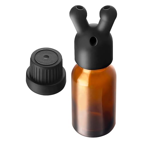 Leere Glasflaschen Für Duftöl, Braune Flasche Leer, Fläschchen Mit Silikon Lid, Flasche Zum Befüllen Von Ätherisches Öle, Parfüm, Aromen,Flüssigkeiten von Generisch