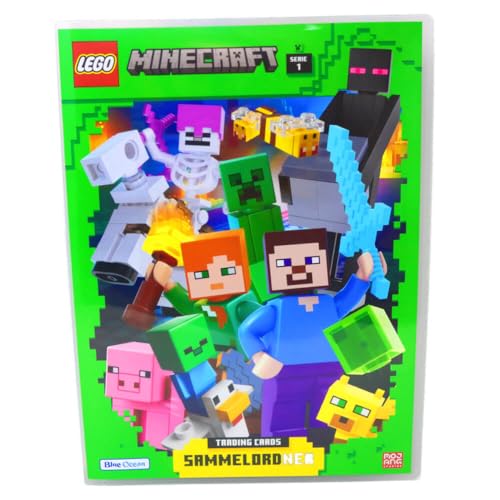 Lego Minecraft Karten Serie 1 - Sammelkarten Trading Cards (2024) - 1 Sammelmappe von Generisch