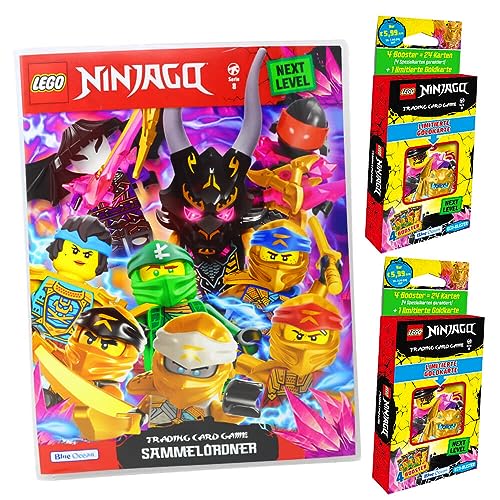 Lego Ninjago Karten Trading Cards Serie 8 Next Level - Crystalized (2023) - 1 Mappe + 2 Blister Sammelkarten von Generisch