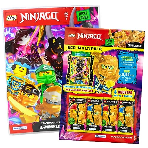 Lego Ninjago Karten Trading Cards Serie 8 Next Level - Crystalized (2023) Sammelkarten - Auswahl (1 Mappe + 1 Multipack) von Generisch