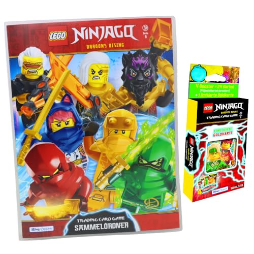 Lego Ninjago Karten Trading Cards Serie 9 - Dragons Rising (2024) - 1 Mappe + 1 Blister Sammelkarten von Generisch