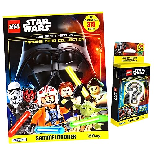 Lego Star Wars Karten Trading Cards Serie 4 - Die Macht Sammelkarten (2023) - 1 Sammelmappe + 1 Blister von Generisch