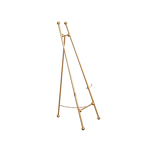 Leichte, verstellbare Metall-Staffelei, 120/150 cm Höhe, zusammenklappbare Staffelei für Poster, Hochzeitsschilder, Fotos, elegantes Gold-Finish, ideal für Veranstaltungen und Präsentationen Leichte, verstellbare Metall-Staffelei, 120/150 cm Höhe, zusammenklappbare Staffelei für Poster, Hochzeitsschilder, Fotos, elegantes Gold-Finish, ideal für Veranstaltungen und Präsentationen von Generisch
