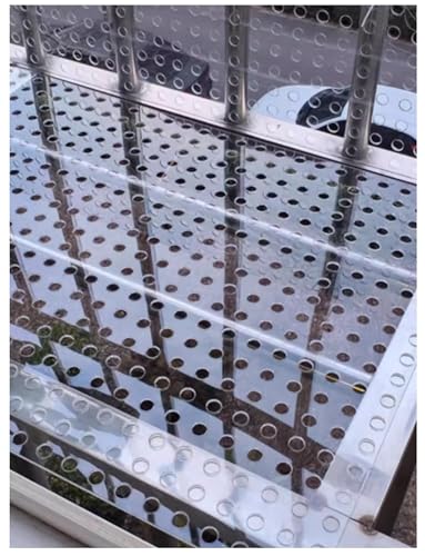 Leichte Kunststoffgitterplatte mit perforierten Acrylplatten, for den Innen- und Außenbereich, transparente Belüftungsplatte(40x180cm) von Generisch