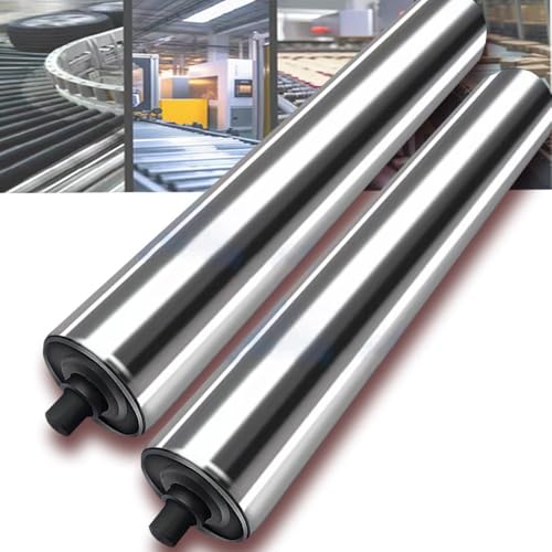 Leichtes Förderrollen-Set, 2 Stück, 2,5 cm und 5,1 cm Durchmesser, 800 mm Länge, ideal für Holzbearbeitung und Lageranwendungen, langlebige Gleitrollen für effiziente Materialhandhabung von Generisch