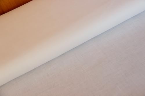 Leinen Voile Meterware weiß - weicher Leinenvoile uni - fließender Blusenstoff, transparenter Sommerstoff, leichter Leinenstoff *Ab 50 cm von Generisch