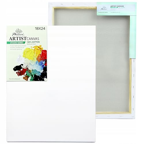 Leinwand für Malerei 18x24 cm – Künstler Keilrahmen aus Baumwolle 280g/m² – Weiß vorgrundiert, bespannter Rahmen aus Holz – Malleinwand für Acrylfarben, Öl, Tempera & Pouring Leinwand für Malerei 18x24 cm – Künstler Keilrahmen aus Baumwolle 280g/m² – Weiß vorgrundiert, bespannter Rahmen aus Holz – Malleinwand für Acrylfarben, Öl, Tempera & Pouring von Generisch