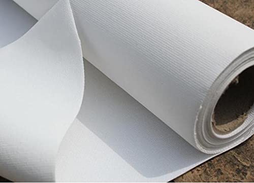 Leinwandrolle für Künstler, 0,28 m x 5 m, grundierte Baumwoll-Leinen-Leinen-Leinwand für Öl- und Acrylmalerei, 280 g, reine Baumwolle, ideal für Studiogebrauch, Kunstbedarf von Generisch