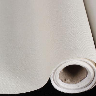 Leinwandrolle zum Malen, 0,28 m x 5 m, grundiertes Baumwollleinen, ideal für Künstler, 380 g reine Baumwolle für Öl und Acryl, perfekt für den Studiogebrauch von Generisch