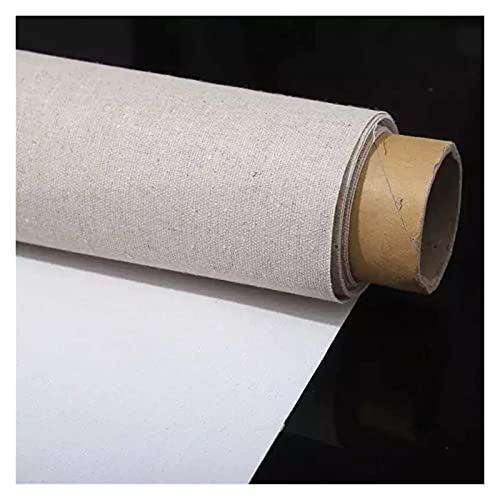 Leinwandrolle zum Malen, 5 m, professionelle leere Leinwand zum Malen, Acryl, Ölfarbe, blanko, Leinen, für Künstler, Kunstbedarf, wasserdicht 571 (Farbe: 5 m lang, 68 cm) von Generisch