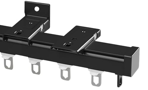 Leises Deckenvorhangschienensystem, 100-500 cm, langlebige und reibungslose Bedienung, komplettes Zubehör für einfache Installation, ideal für Zuhause & Büro Leises Deckenvorhangschienensystem, 100-500 cm, langlebige und reibungslose Bedienung, komplettes Zubehör für einfache Installation, ideal für Zuhause & Büro von Generisch