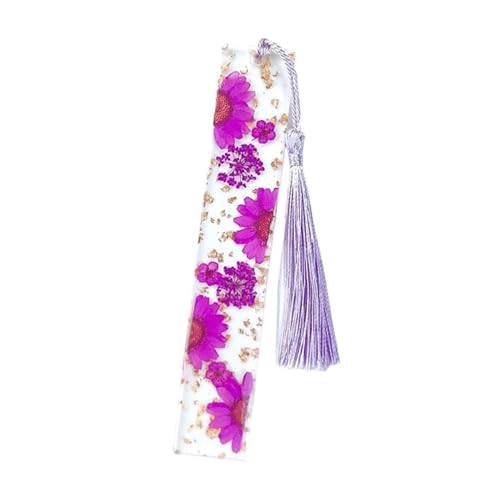 -Lesezeichen,Transparentes Gänseblümchen-Trocken-Epoxidharz-Lesezeichen - Floral Page Marker Weihnachtsgeschenk für Frauen, Mädchen, Erwachsene und Kinder -Lesezeichen,Transparentes Gänseblümchen-Trocken-Epoxidharz-Lesezeichen - Floral Page Marker Weihnachtsgeschenk für Frauen, Mädchen, Erwachsene und Kinder von Generisch