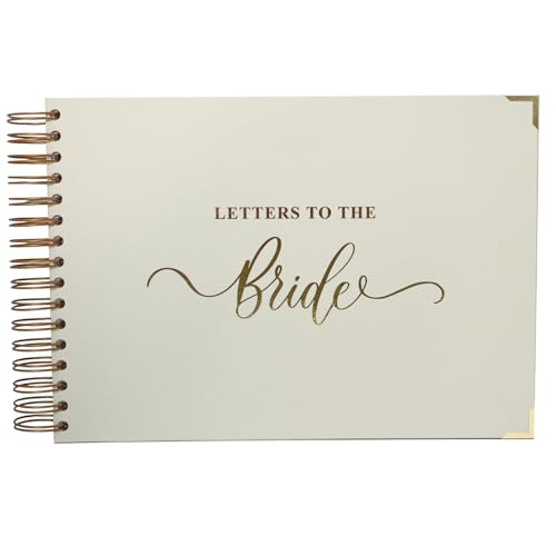 Letters to the Bride Buch A4 – Hochwertiges Erinnerungsbuch mit Goldprägung, Spiralbindung & Buchecken – 30 leere Seiten für Briefe an die Braut – Geschenk zur Hochzeit & JGA Letters to the Bride Buch A4 – Hochwertiges Erinnerungsbuch mit Goldprägung, Spiralbindung & Buchecken – 30 leere Seiten für Briefe an die Braut – Geschenk zur Hochzeit & JGA von Generisch