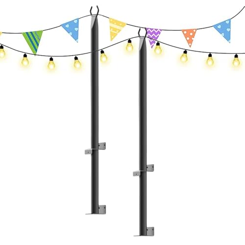 Leuchtende Außenseil, 4 Fuß Terrassenlichthalter mit fester Klemme und Aufhängungsbasis, leistungsstarke Stahlpakete für Reifen, Rasen und Hof Leuchtende Außenseil, 4 Fuß Terrassenlichthalter mit fester Klemme und Aufhängungsbasis, leistungsstarke Stahlpakete für Reifen, Rasen und Hof von Generisch