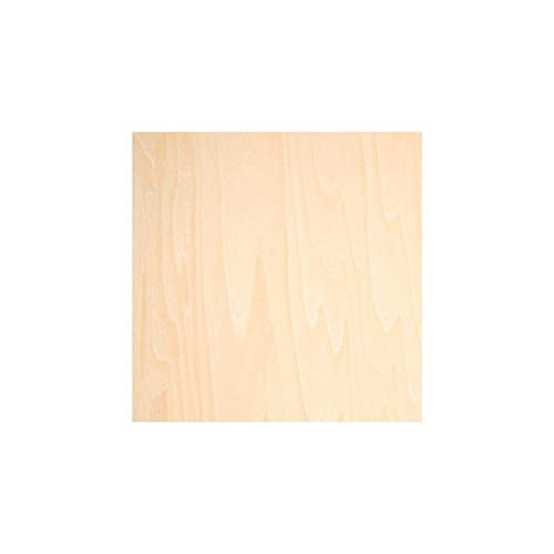 Lindenholzplatte, unlackierte Holzstücke, Lindenholzplatten, 1,5 mm, Bastel-Sperrholzplatten, Holzbretter für Bastelprojekte (200 x 200 x 1,5 mm) von Generisch